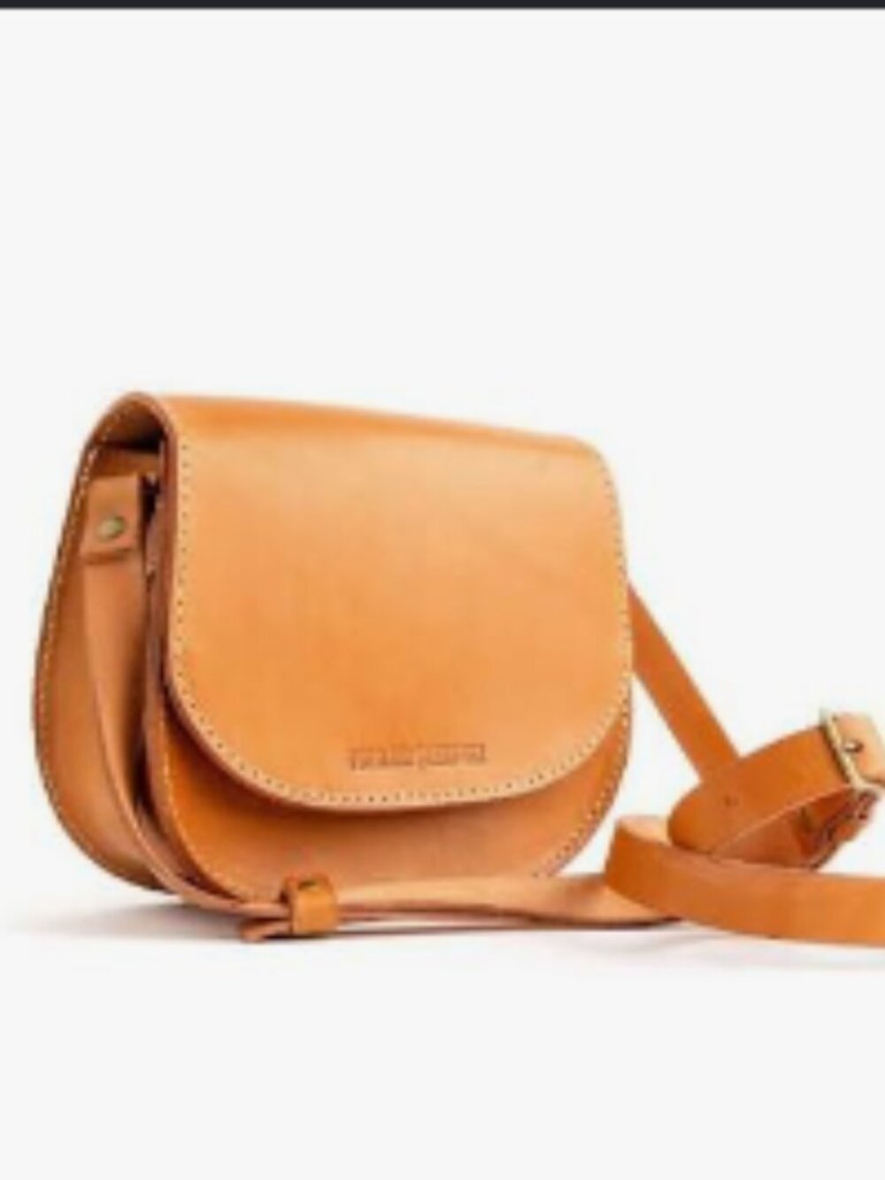 Portland Leather Full Grain Vegetable Tanned Saddle Crossbody Bag